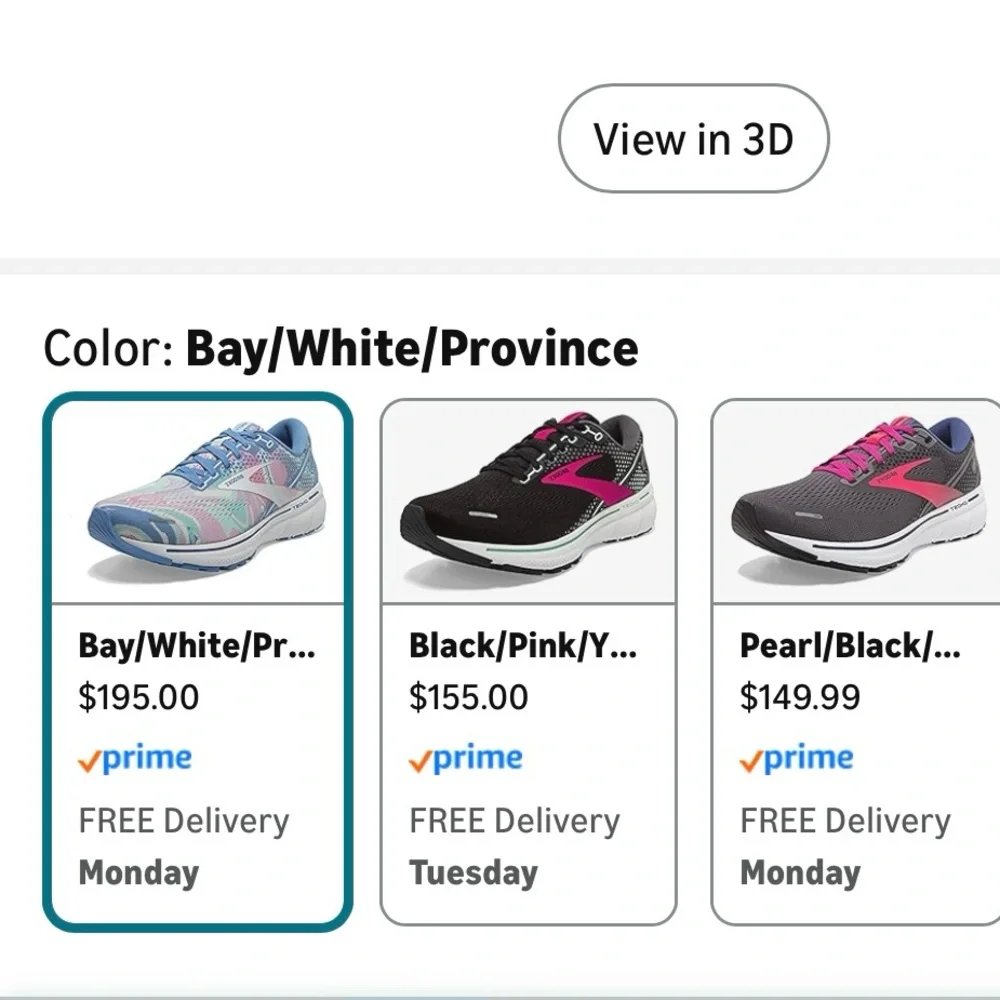 Brooks Ghost 14 Pastel Blue and Pink Neutral Running Shoes- EUC- size 6 - Picture 6 of 6